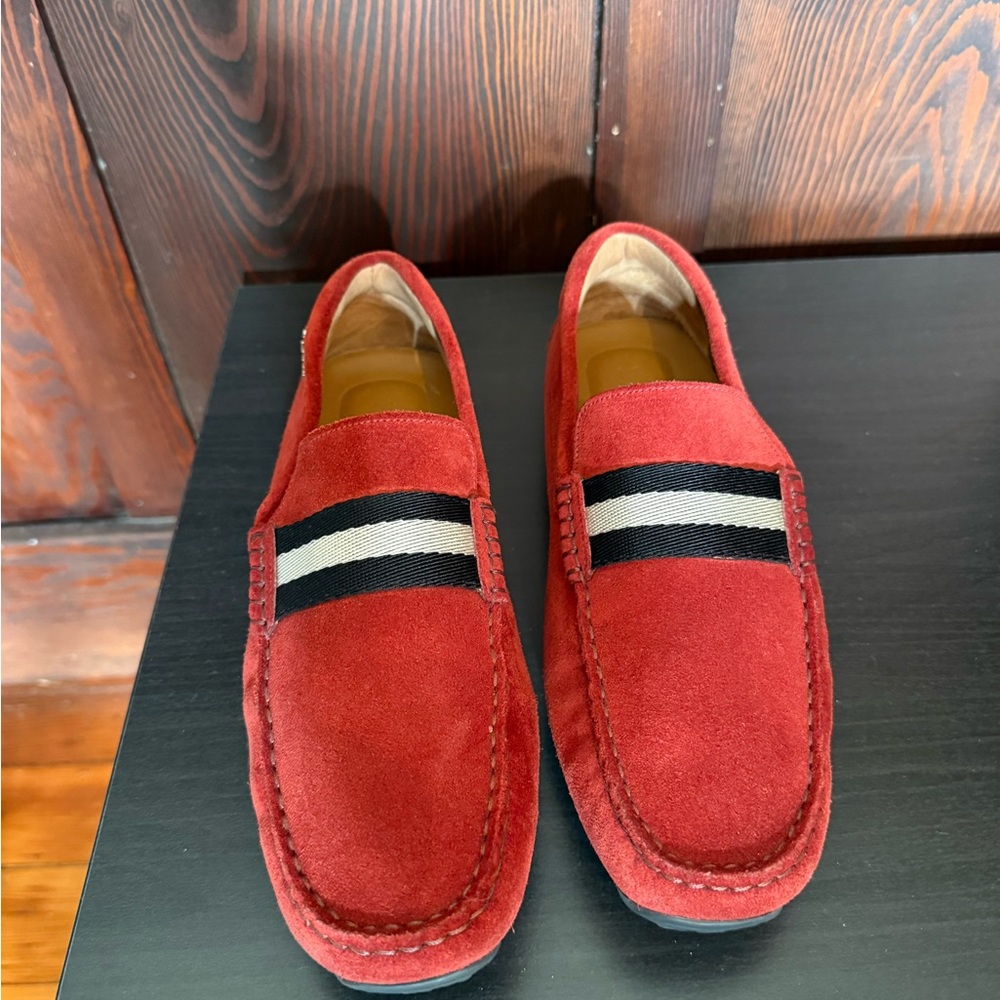 Men’s Bally Red Suede Loafers 

Brand new, never worn